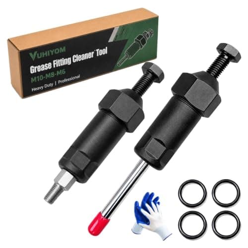 Kraftig smøreniplerenser 600 PSI M6 M8 M10 adaptere MIX-A#