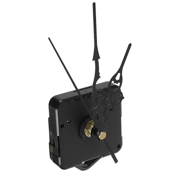 Quartz Wall Clock with Hook Mounting Accessories Silent Second Hand Electronic Movements (Black)