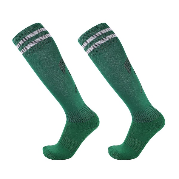 Over-the-knee Fotballsokker-gli og slitasjebestandige sportssokker green