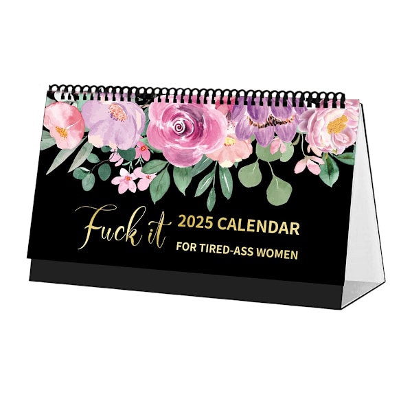 Trætte Kvinder Kalender 2025, Trætte Kvinder Vægkale, Sjove Nyhedsmånedskalender, Håndlavet Hængende Kalender til Hjemmekontor med Krog style4