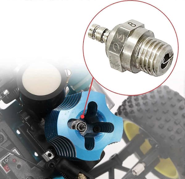 Förpackning Medium Nitro Glödstift Kompatibla med OS #8 Motsvarar Nitro RC Bil Lastbil Buggy