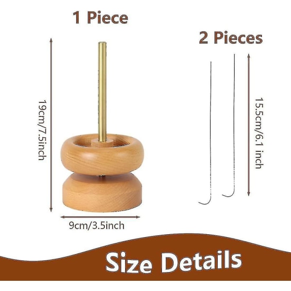 Pärlsnurra för smyckestillverkning Trä diy pärlskål Spinnerhållare Bra