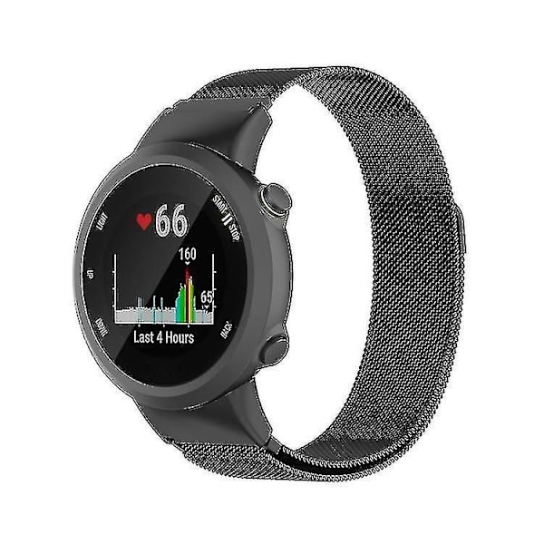 Ersättningsarmband i Milanese-stil för Garmin Forerunner 45 / 45s / Swim 2 Black