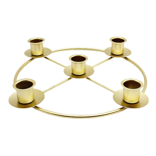 Gull Adventslysestake - Kransringstativ for 4/5 koniske lys D