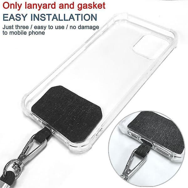 Universelle mobiltelefonstropper Crossbody Patch Telefonstropper Multifunksjonell-hy