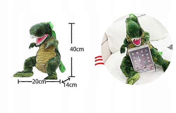 Ryggsekk For Gutter Figurdinosaur Grønn (d063)