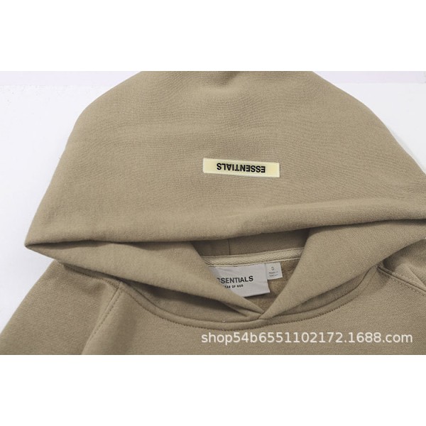 Bogstav 3D silikone print gademode sweater hoodie mænd Camel L