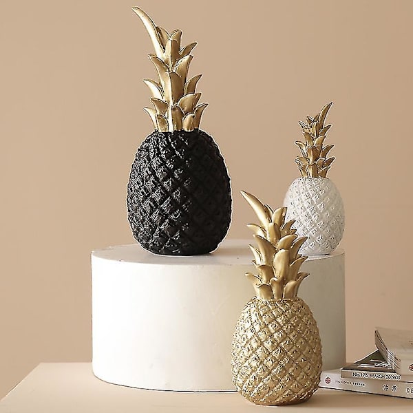 Yaju Ananas Dekoration Ananas Guld Modern Harts Dekorationer Dekorativ Figur Bordsdekoration För Födelsedagsfest, Fönster, Rum Dekora
