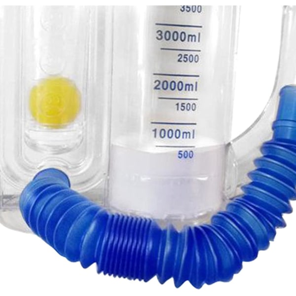 Hengitysharjoituslaite, 5000 ml:n laitteisto Vital Capacity -hengitysharjoittelija, keuhkoharjoitusväline, kannustava spirometri
