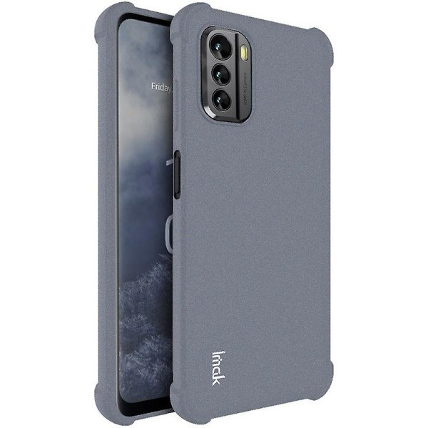 Imak Förstärkta hörn Stötsäker Telefonfodral Matt TPU Skyddande Skal för Nokia G60 5g Grey