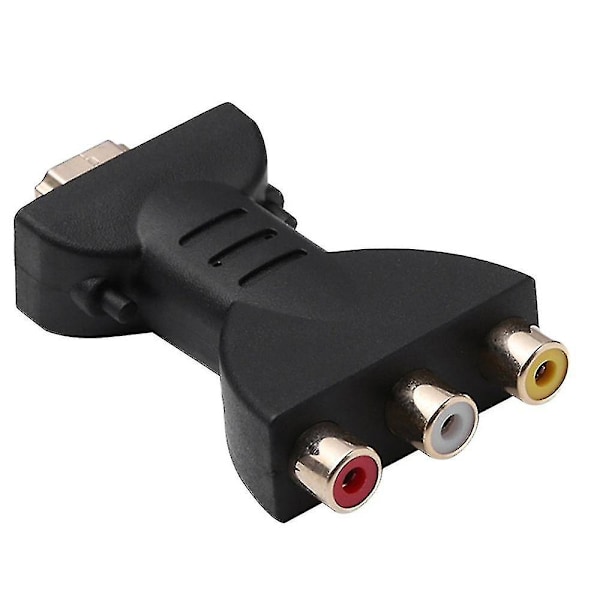 HDMI-kompatibel Port til RCA 3-vejs Splitter Adapter til Audio Video Kabel Wyelv