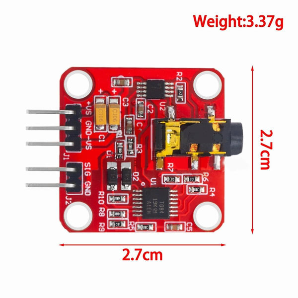 Muscle Electrical Sensor Module Signal Collection for Electronic Development Kit, Mobile Electronics as shown