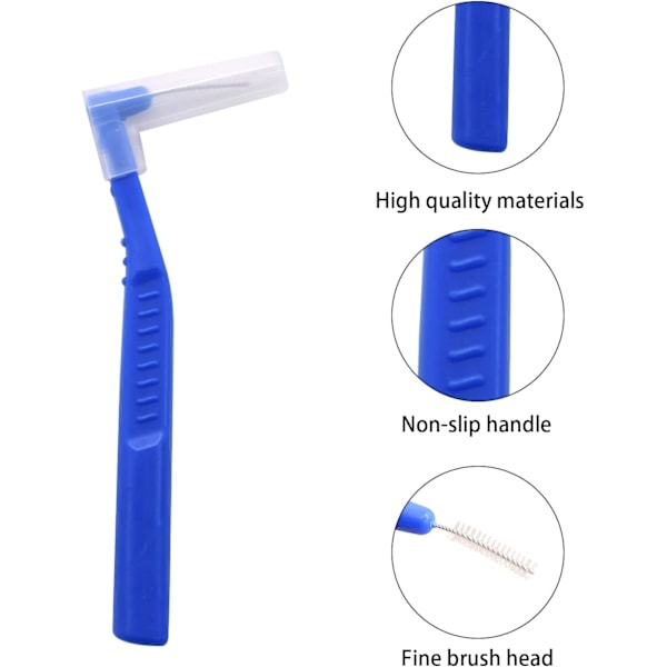 25 stk. Interdentalbørster Oral Dental Hygiene Floss Brush Flossing Head Braces til rengøring af tænder