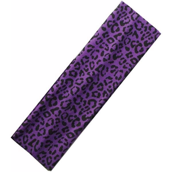 6 stk Leopardprint bomuldspandebånd til kvinder piger hårindpakningstilbehør (tilfældig farve)
