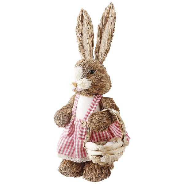 Påsk Simulering Kanin Hem Present Pu Gräs Tillbehör Tyg Ornament Simulerad Barn Skum Leksak Tillbehör Plysch Bunny