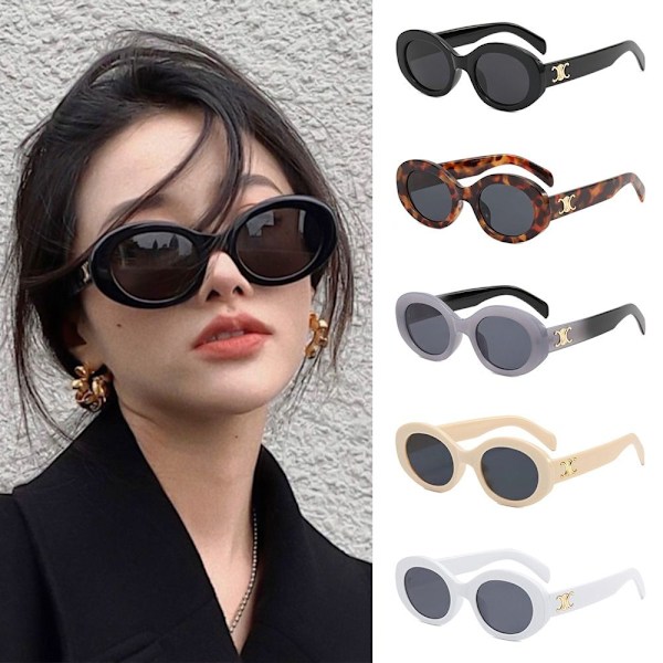 Polariserede solbriller til kvinder, unisex y2k shades, trendy UV400 beskyttelse Leopard