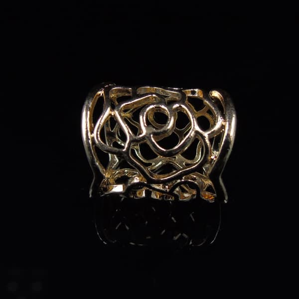 1 stk skjerfring hul rose skjerfring brosje bryllup elegant