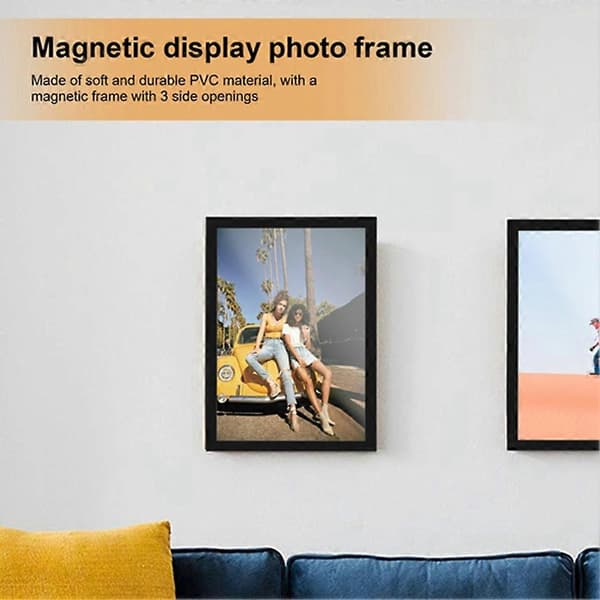 10 st A4 magnetiska konstramar, självhäftande magnetiska bildramar Displayram