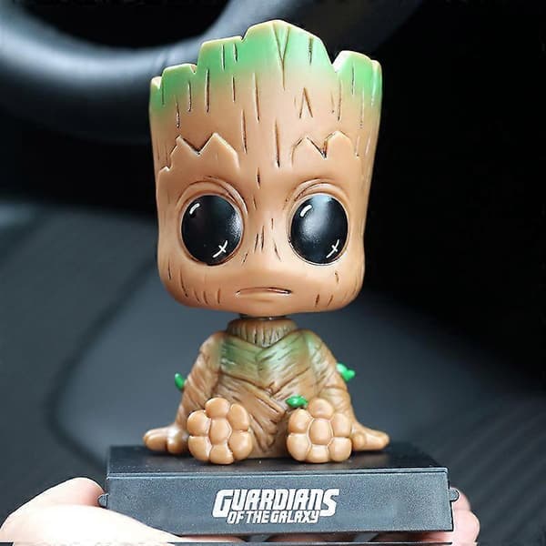 Tegneserie Groot Bil Dash Bobblehead Actionfigur Søt Anime Groot