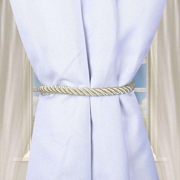 Ropes Tie Backs for Window Curtain Cord Buckle Tiebacks Braided Tie Backs