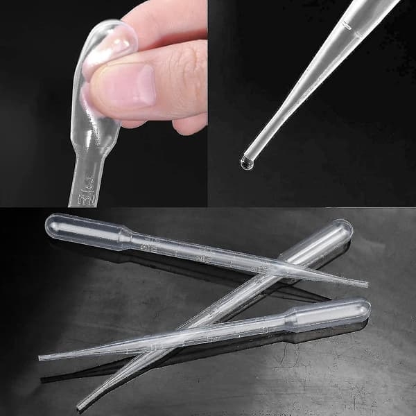 200 stk. plastikpipetter 3 ml til laboratorieeksperimenter