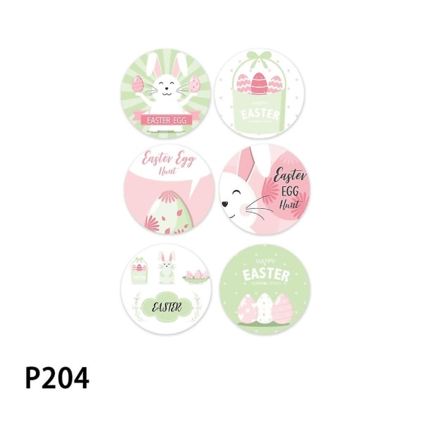Happy Easter Seal Label Sticker Easter Bunny Peeps- Sticker Roll Cartoon Decal
