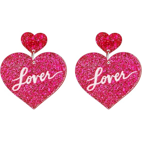 neon earrings heart acrylic earrings retro 80s 90s costume party valentines day halloween christmas party earrings asthetic