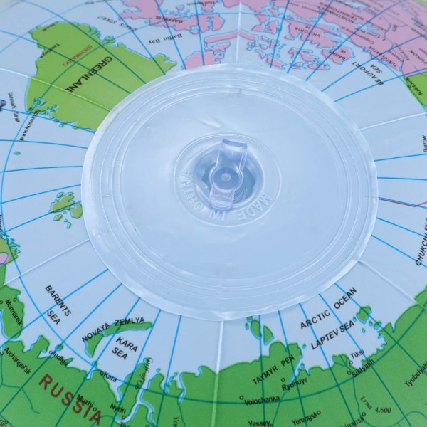 16 Tommers World Globe Oppblåsbar Globe Leketøy Geografi Training Globe 40 cm, Blå