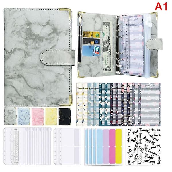 A6 Budget Binder Kontantkuvert Planner System Organizer Med Budget Pengar Kuvert A5