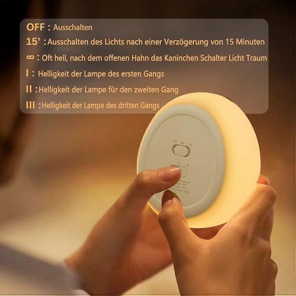 Kanin nattlampa timer usb