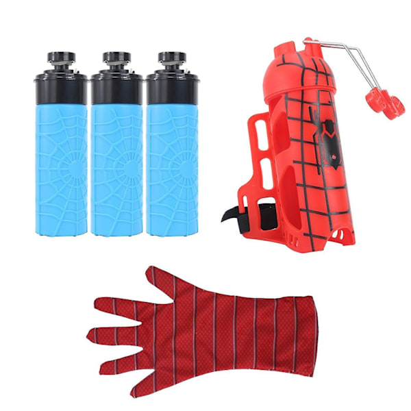Spider-Man Handske Nät Skytt Hjälte Launcher Handled Leksaksset Spiderman Armskydd Leksaker A