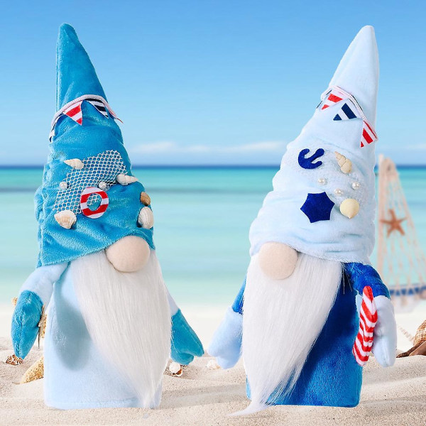 Ocean Festival Gnome Luckily Ocean Faceless Doll Nautical Gnome Decor Kotikoristeet Hääkoristeet As Shown