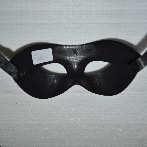 2023 Ny 2* mænds maske sort mat venetiansk maske i klassisk stil, maskerade, burlesk boldfest (sort One Size)