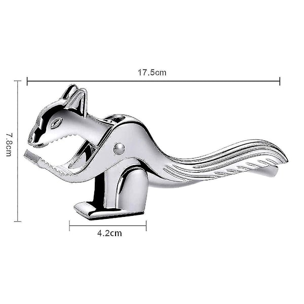 Piao Ekorre Nötknäppare, Stålnötknäppare, Nötknäppare Valnötter, Ansträngningsbesparande Öppningsnötter, Längd: 17,5 cm, Designade Nötknäppare, Ekorre Design Gjutjärn