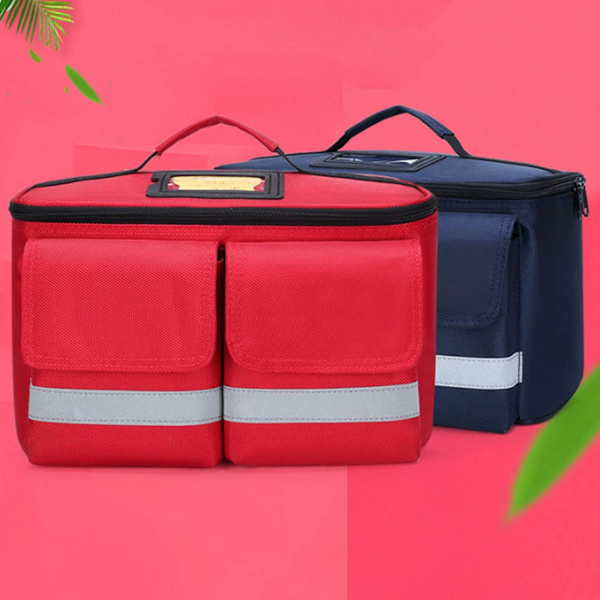 Första hjälpen kit Haversack väska tom bärbar vattentät första hjälpen väska utomhus bilar nödöverlevnadsväska camping reseväska (endast väska)