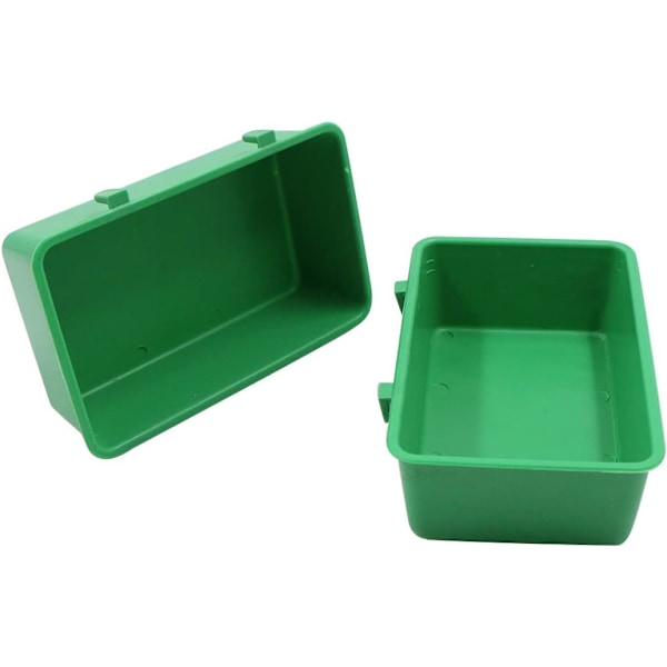 Fågelfoderbur med badfunktion - Plastskål, hängande matare, fågelbad med krok, för småfåglar, fink, parakit, kanariefågel, papegoja