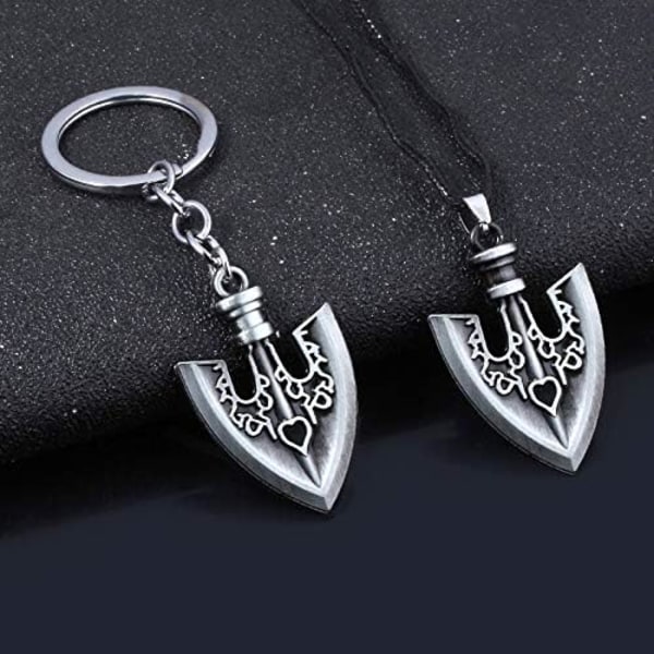 Shovel Pendant Halskjede Nøkkelring Sett Kujo Jotaro Stand Arrow Halskjede Cosplay Tilbehør