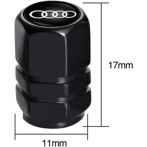 Ventilhætter til bildæk, støvbeskyttelse til Audi A1 A3 RS3 A4 A5 A6 A7 RS7 A8 Q3 Q5