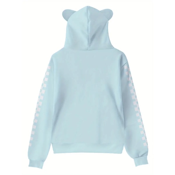 Huppareita Piirretty Casual Neulotukan Pullover Taskuilla, Aikuisten Pitkähihainen Huppareita, Sopii Lahjoiksi Ja Kokoelmiin C blue S