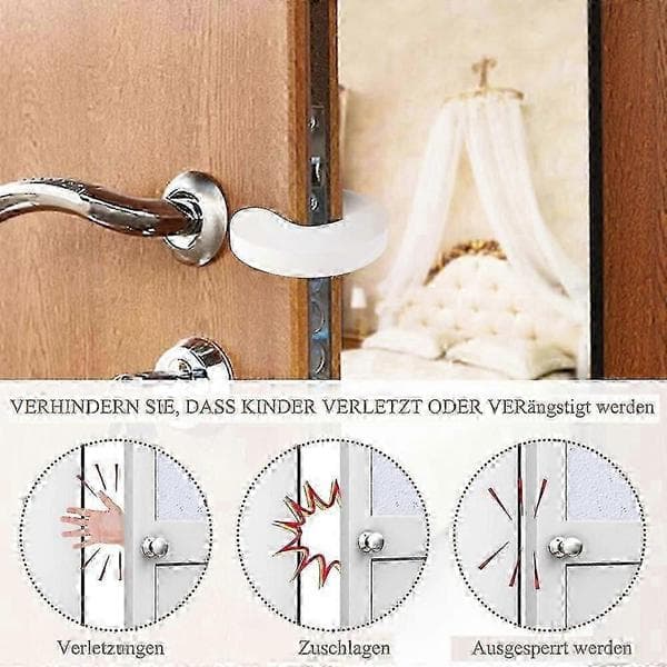Dörrstopp för barnsäkerhet - 6-pack, dörrklämskydd för barn