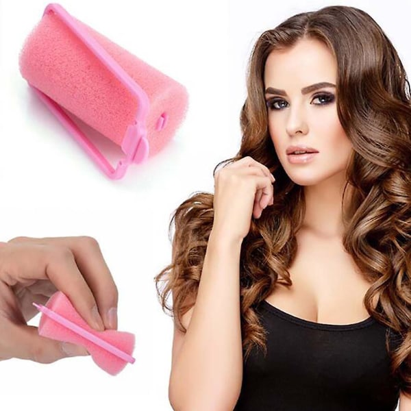 12 eller 24 st Sponge Hair Rollers Foam Styling Wave Curler Tools 12PCS