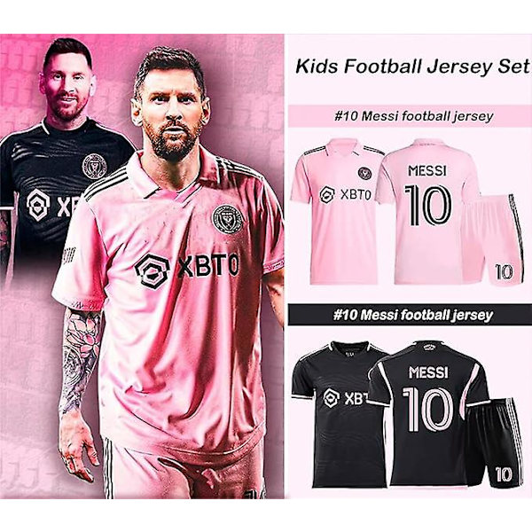 23-24 Miami Home nr. 10 Lionel Messi drakt (draktsett) Genser Black 2XL
