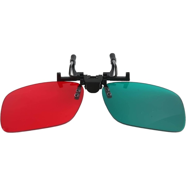 Rödgröna glasögon, Clip On Amblyopia Rödgröna glasögon vänstergrön med glasögonlåda för terapi