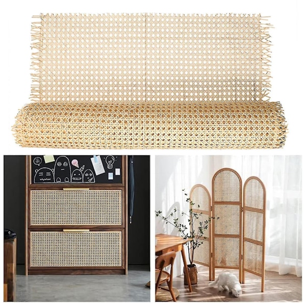 1 rulle imiteret-rattan net burr fri dekorative robuste caning projekter gør simulering rattan-webbing bånd til hjemmet_a_hf 50cm