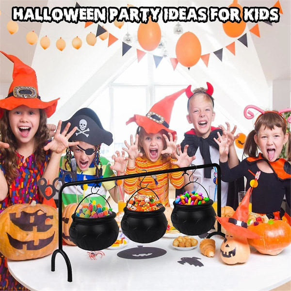 Halloween Witch Pata Karkki tarjoilukulhojen sisustus Spooky Candy Bucket Punch Kulhot Patakulhot Wi