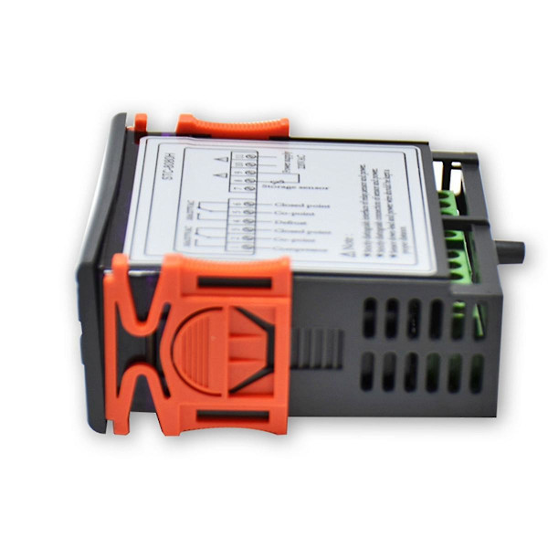 STC-8080H Temperaturregulator Køleskabs termostat Digitalt display Mikrocomputer Temperaturregulator 220V Black