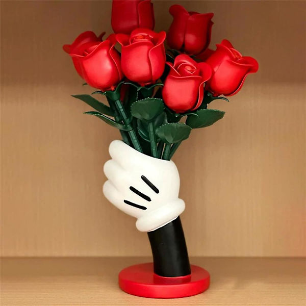 Tegneserie Mickey Mouse håndblomster vase, sminkebørsteholder hjem bordplatedekorasjoner gaver