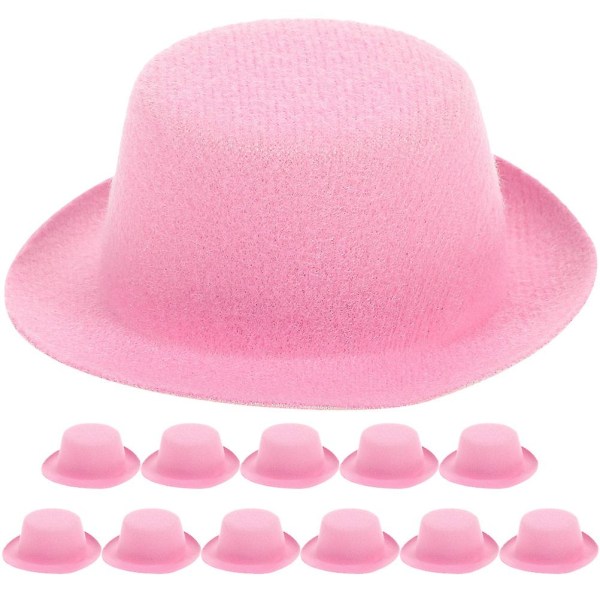 12pcs Miniature Cowboy Hat Tiny Cowboy Hat Dolly House Photo Prop Miniature Hat Models