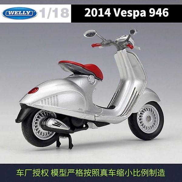 1:18 Piaggio Vespa Px Gts 125cc 946 Statisk Die Cast Kjøretøy Samleobjekter Hobby Motorsykkelmodell Leke Roman Holiday Samling Vespa 946