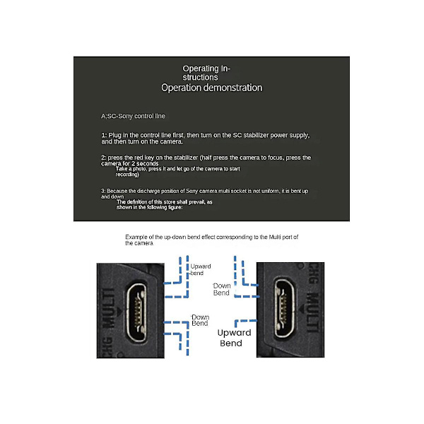 For Sc2 -kameran ohjauskaapeli Usb-c - Multi-usb - Monikamera A7 A7r A7s Ii Iii Iv A6600 -kameraan